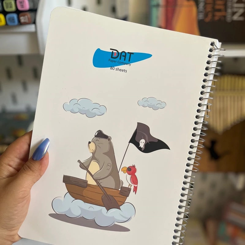 دفتر خط دار 80برگ سیمی دات نوت