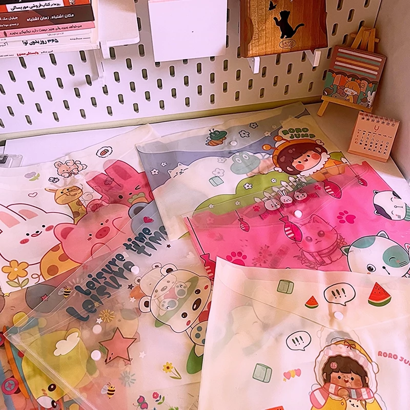 پوشه دکمه دار a4 فانتزی