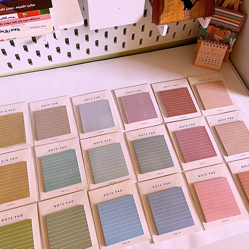 نوت پد خط دار طیف رنگی برند کیفت 50 برگ